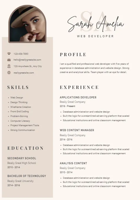 Recent CV Work